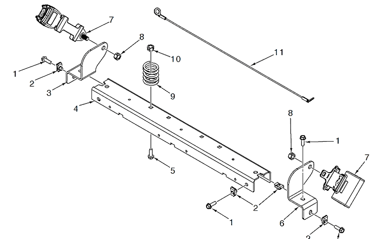 Seat Belt And Bracket Diagram and Parts List for  Husqvarna Lawn Mower