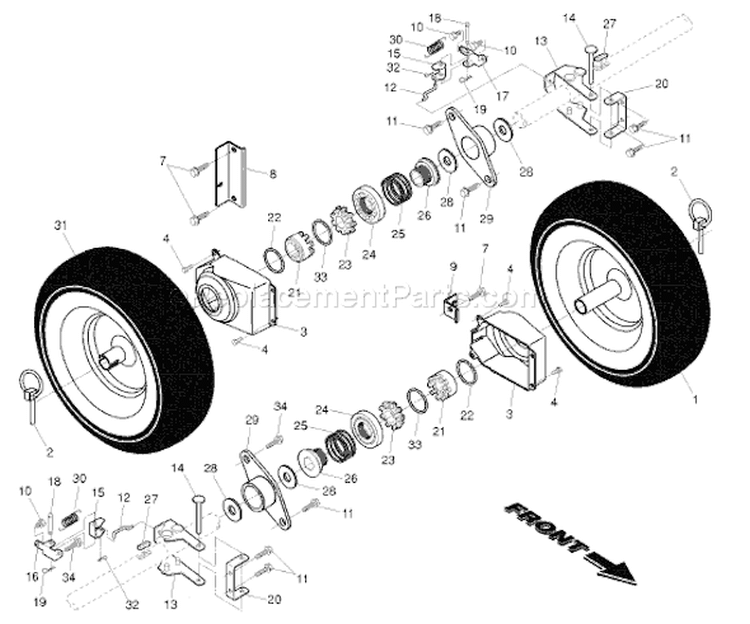Page G Diagram and Parts List for SBEXP 96193001801 -2008-01 Husqvarna Snow Blower