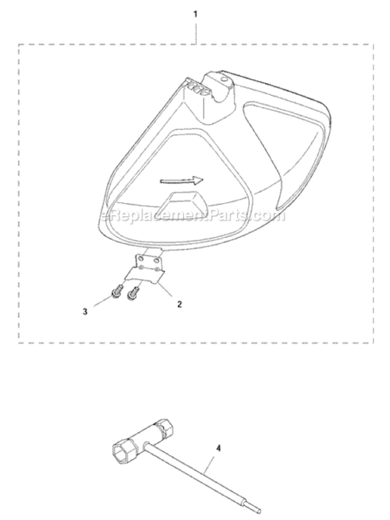 Accessories Diagram and Parts List for  Husqvarna Trimmer