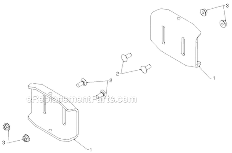 Auger Housing Impeller Diagram and Parts List for 96193007105 - 2012-08 Husqvarna Snow Blower