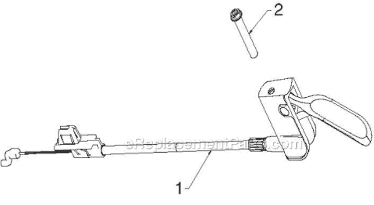 Control Panel Discharge Chute Diagram and Parts List for 96193007105 - 2012-08 Husqvarna Snow Blower