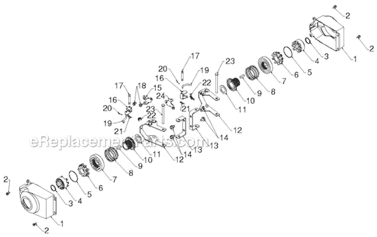 Wheels Tires Diagram and Parts List for 96193007105 - 2012-08 Husqvarna Snow Blower