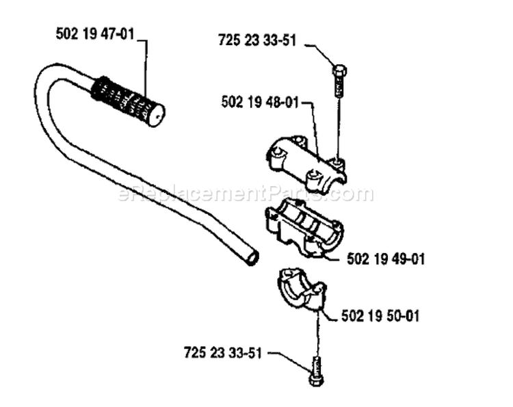 Page J Diagram and Parts List for 132 RD 1991-11 Husqvarna Trimmer