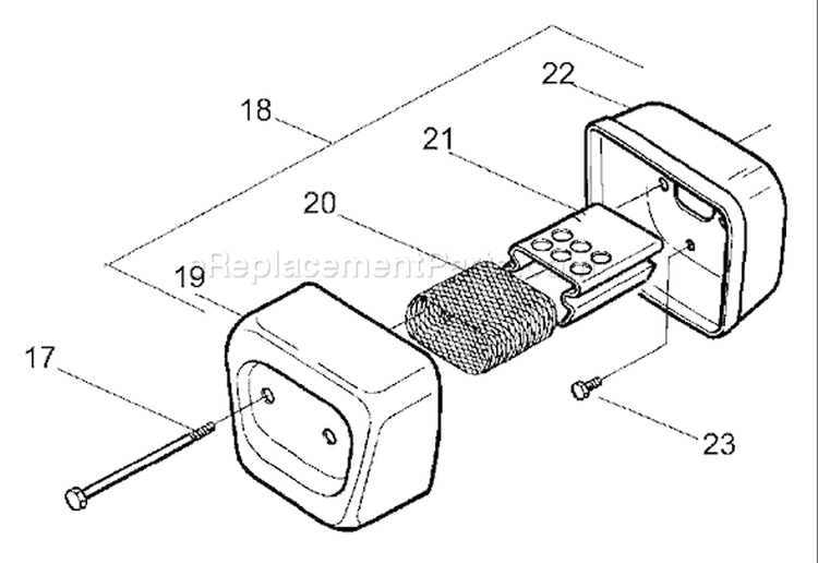 Page H Diagram and Parts List for 2001-05 Husqvarna Chainsaw