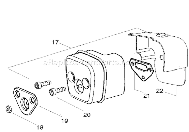 Page J Diagram and Parts List for 142 E 2006-12 Husqvarna Chainsaw