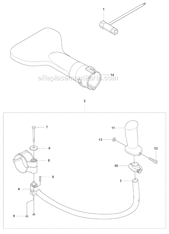 Accessories Diagram and Parts List for 2007-05 Husqvarna Leaf Blower / Vacuum