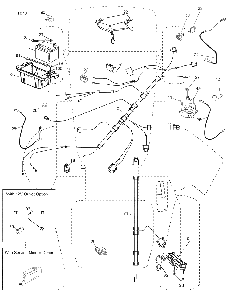 Electrical Diagram and Parts List for (96045001500)(2009-01) Husqvarna Lawn Mower