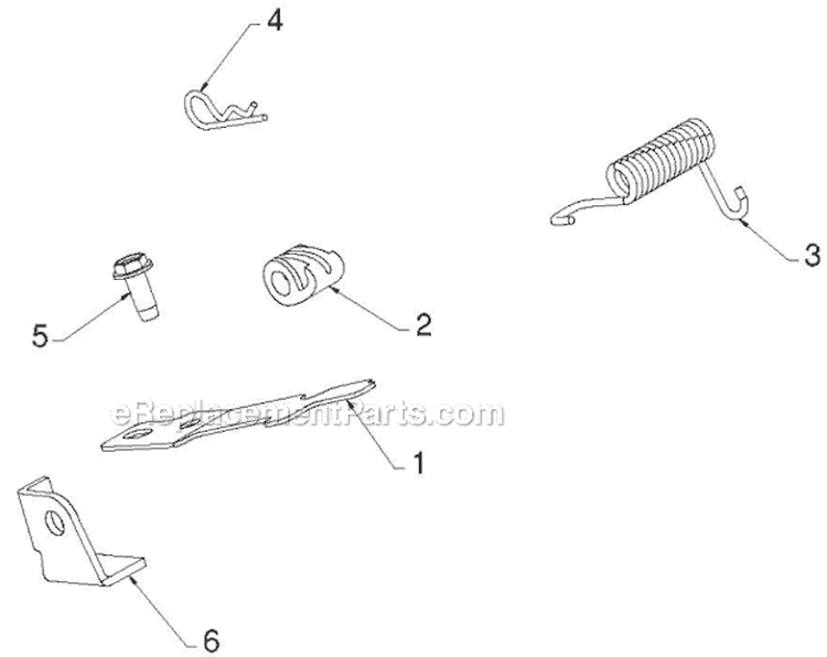 Handle and Controls Diagram and Parts List for 96193007305 - 2012-08 Husqvarna Snow Blower