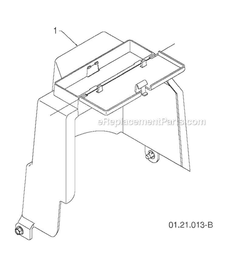 Page B Diagram and Parts List for 96193008100 -2011-07 Husqvarna Snow Blower