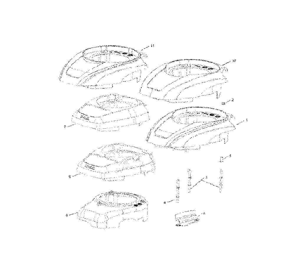 Blower housing Diagram and Parts List for  Husqvarna Lawn Mower
