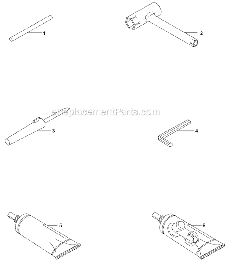 Accessories Diagram and Parts List for  Husqvarna Hedge Trimmer