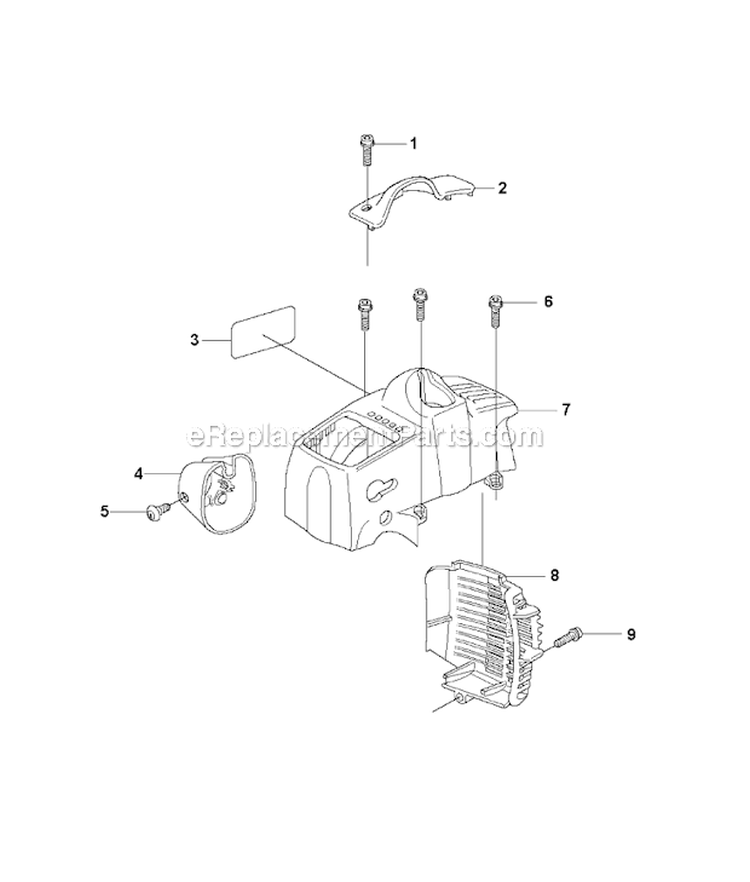 Page H Diagram and Parts List for  Husqvarna Hedge Trimmer