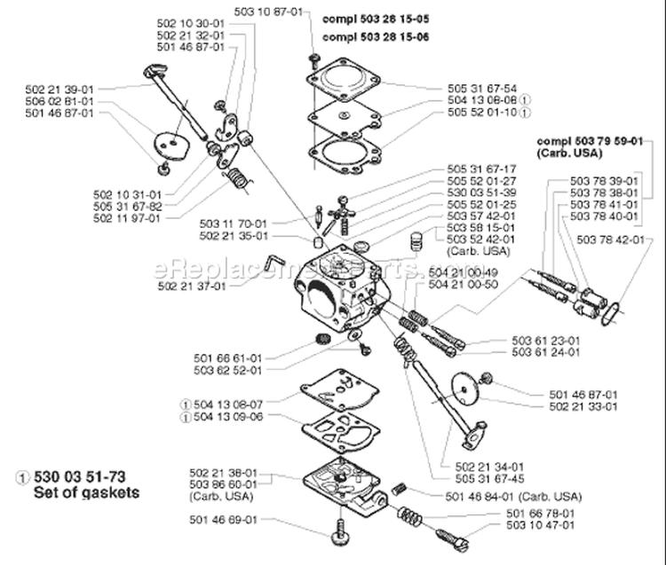 Page C Diagram and Parts List for 225 RD 1996-06 Husqvarna Trimmer