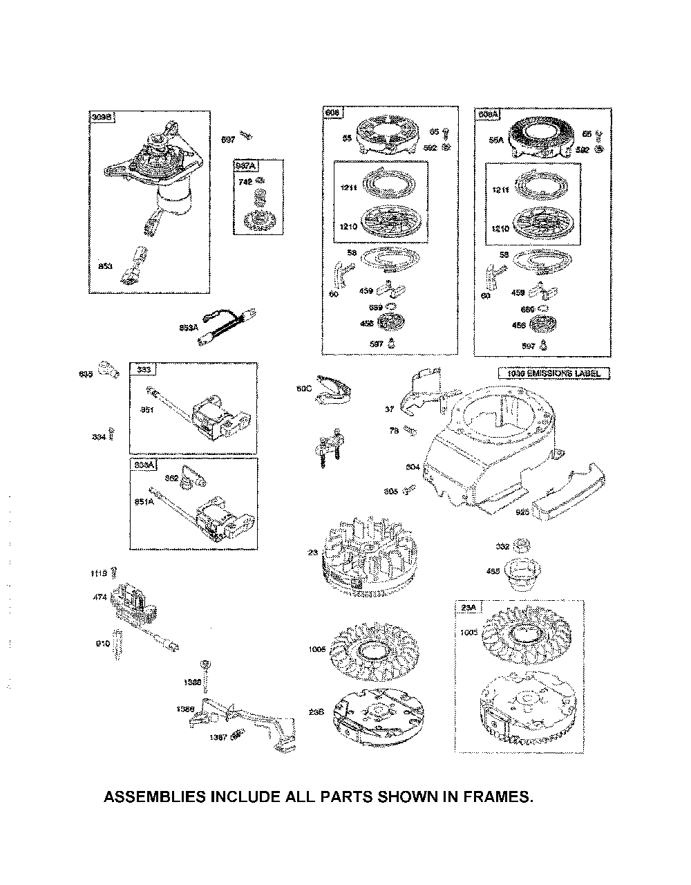 Blower housing/rewind starter Diagram and Parts List for  Husqvarna Trimmer