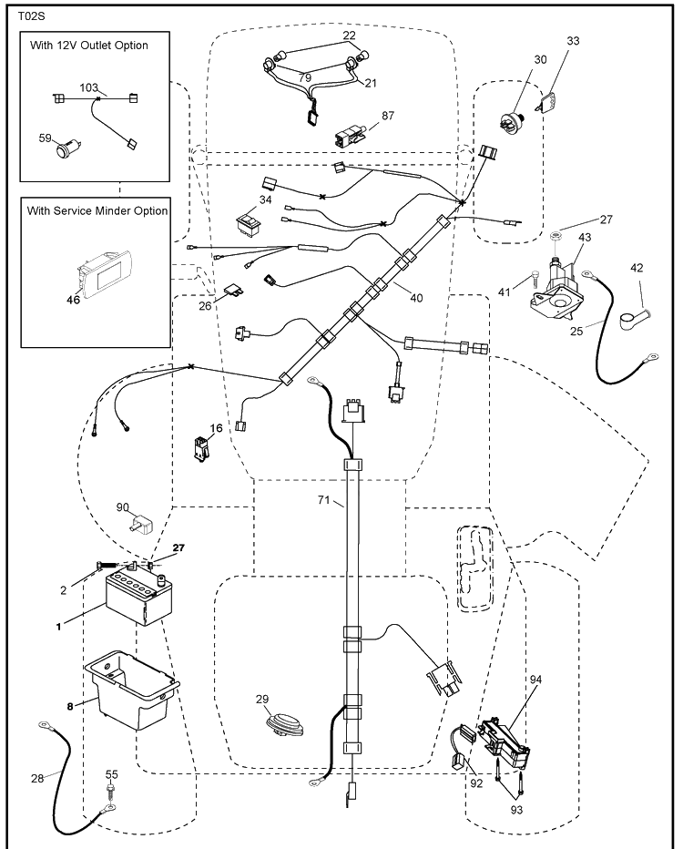 Electrical Diagram and Parts List for LTH18538 (917289600)(2010-05) Husqvarna Lawn Mower