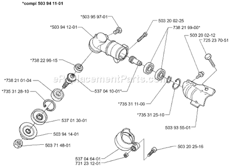 Page I Diagram and Parts List for 322 C 2000-04 Husqvarna Trimmer