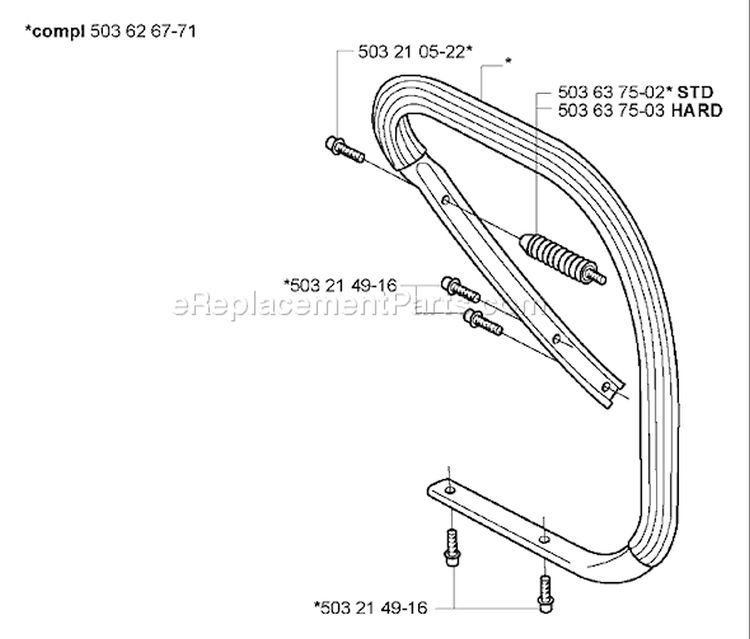 Page G Diagram and Parts List for 362 XP 2005-05 Husqvarna Chainsaw