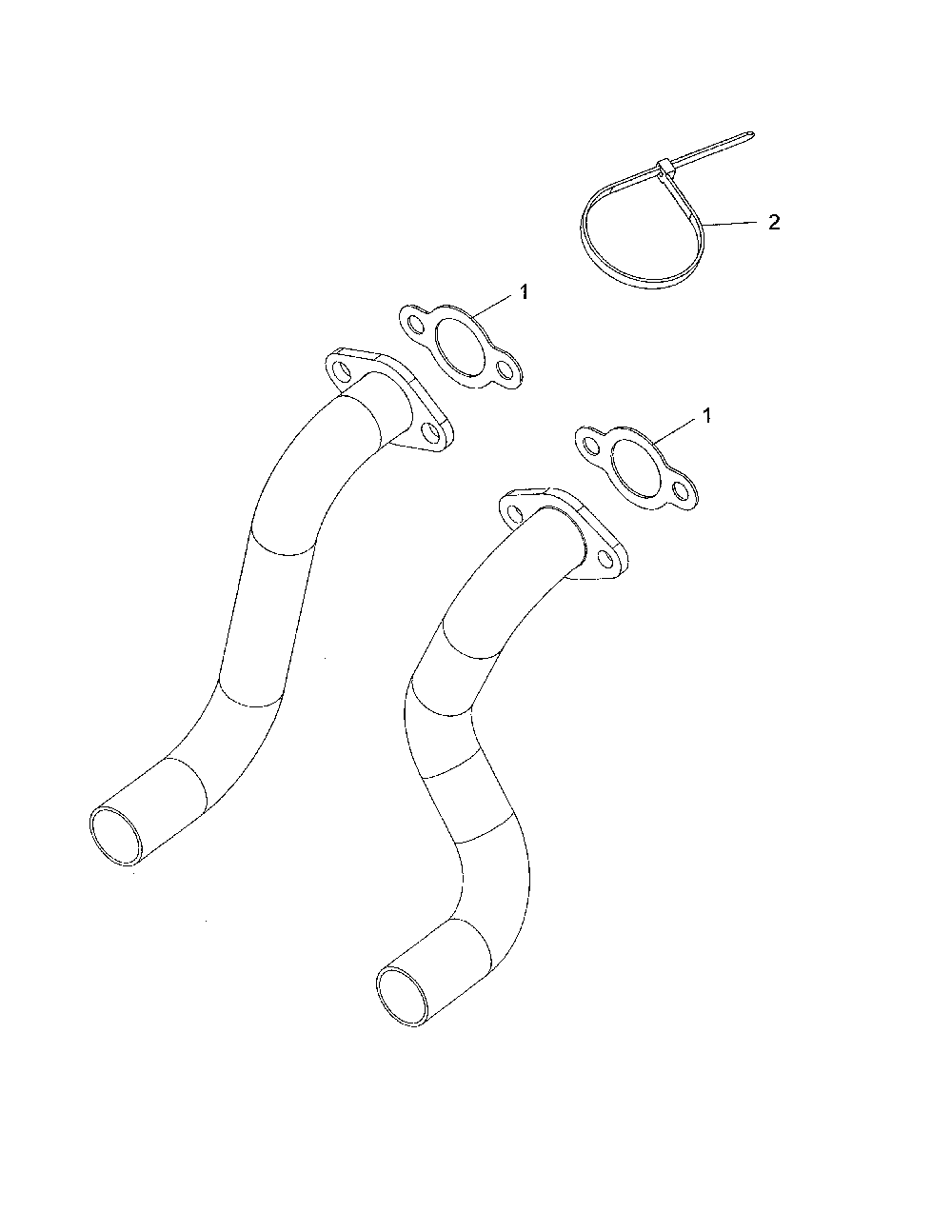 Exhaust Diagram and Parts List for  Husqvarna Lawn Tractor