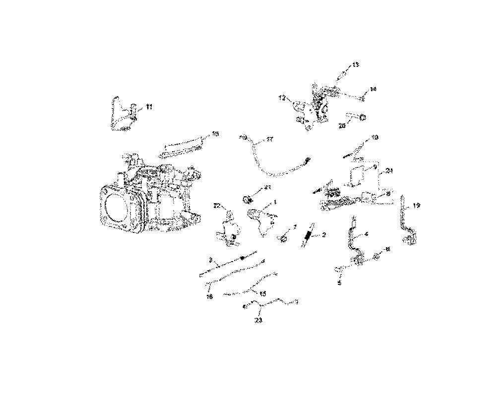 Engine control Diagram and Parts List for  Husqvarna Lawn Mower