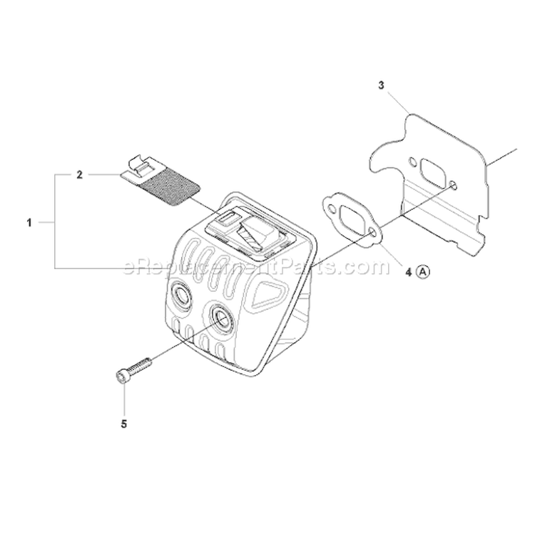 Page K Diagram and Parts List for 2007-09 Husqvarna Chainsaw