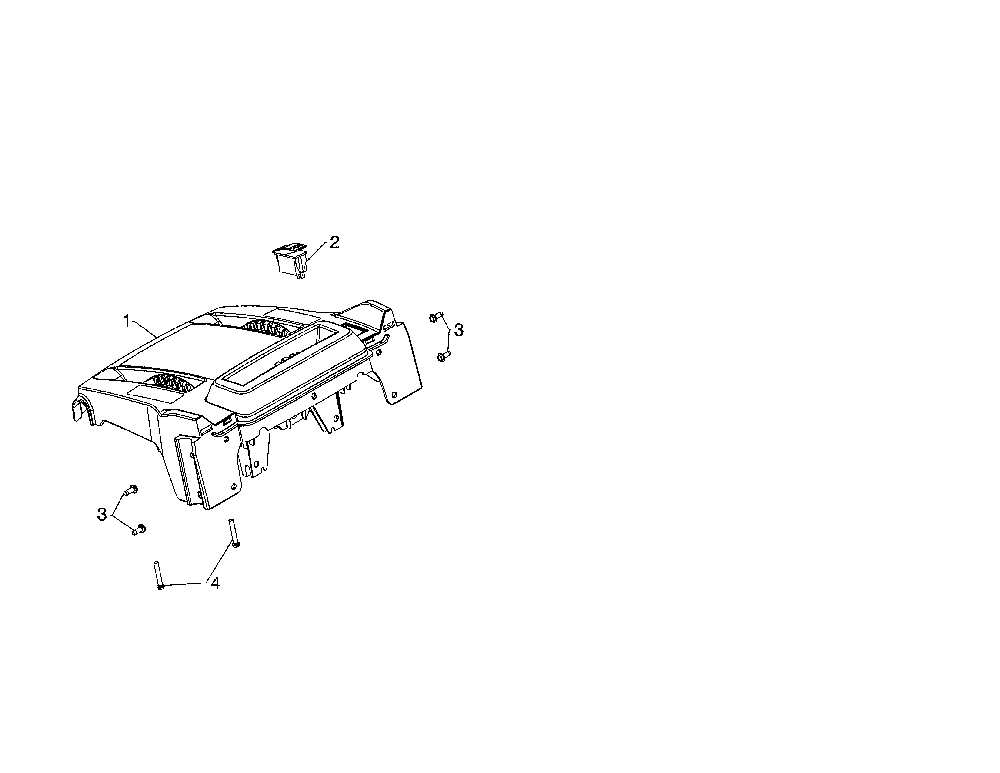 Console base Diagram and Parts List for  Husqvarna Snow Blower