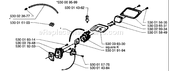 Page A Diagram and Parts List for 18H 1996-03 Husqvarna Trimmer