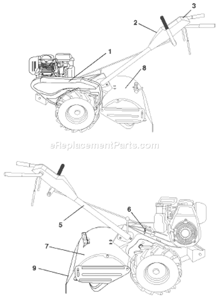 Page A Diagram and Parts List for 500 RTT 2003-11 Husqvarna