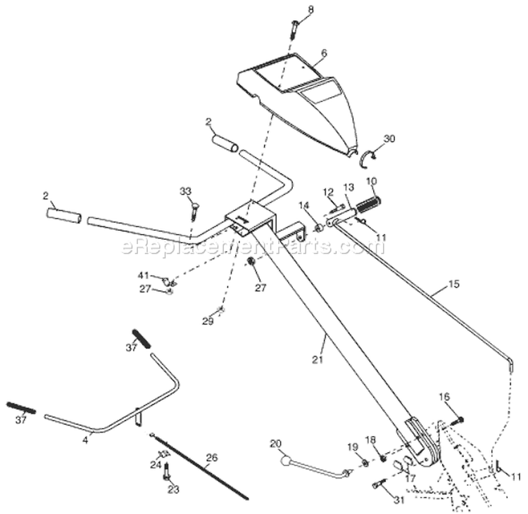 Page B Diagram and Parts List for 500 RTT 2003-11 Husqvarna
