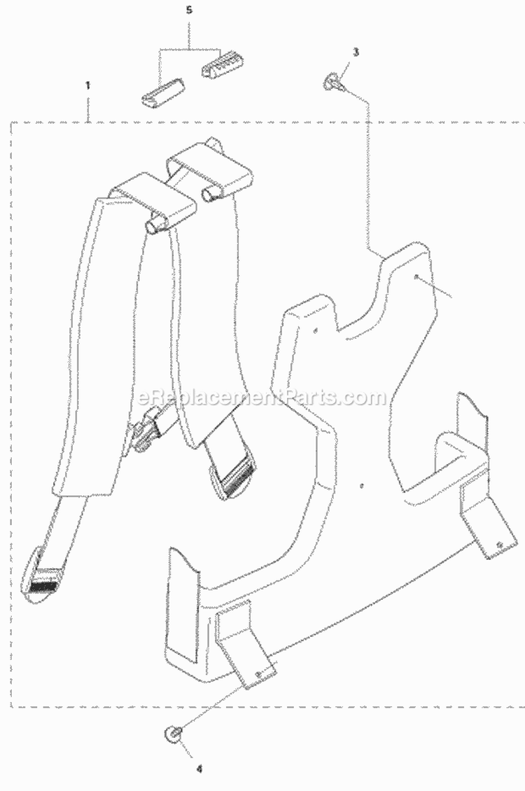 Harness Diagram and Parts List for 2011-05 Husqvarna Leaf Blower / Vacuum