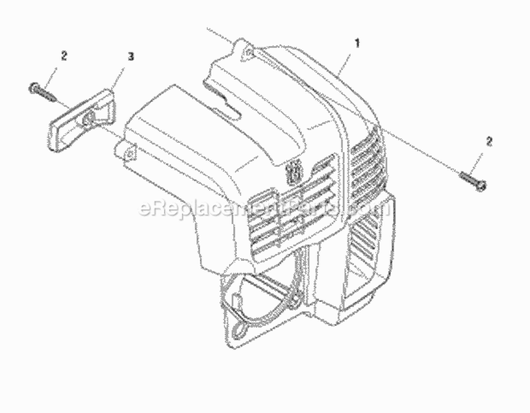 Cylinder Cover Diagram and Parts List for 2011-05 Husqvarna Leaf Blower / Vacuum