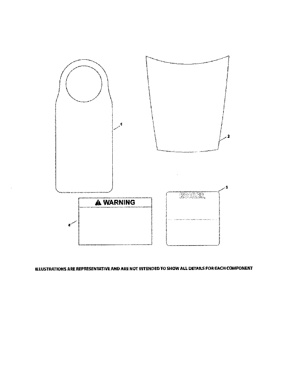 Identification Diagram and Parts List for  Husqvarna Lawn Mower