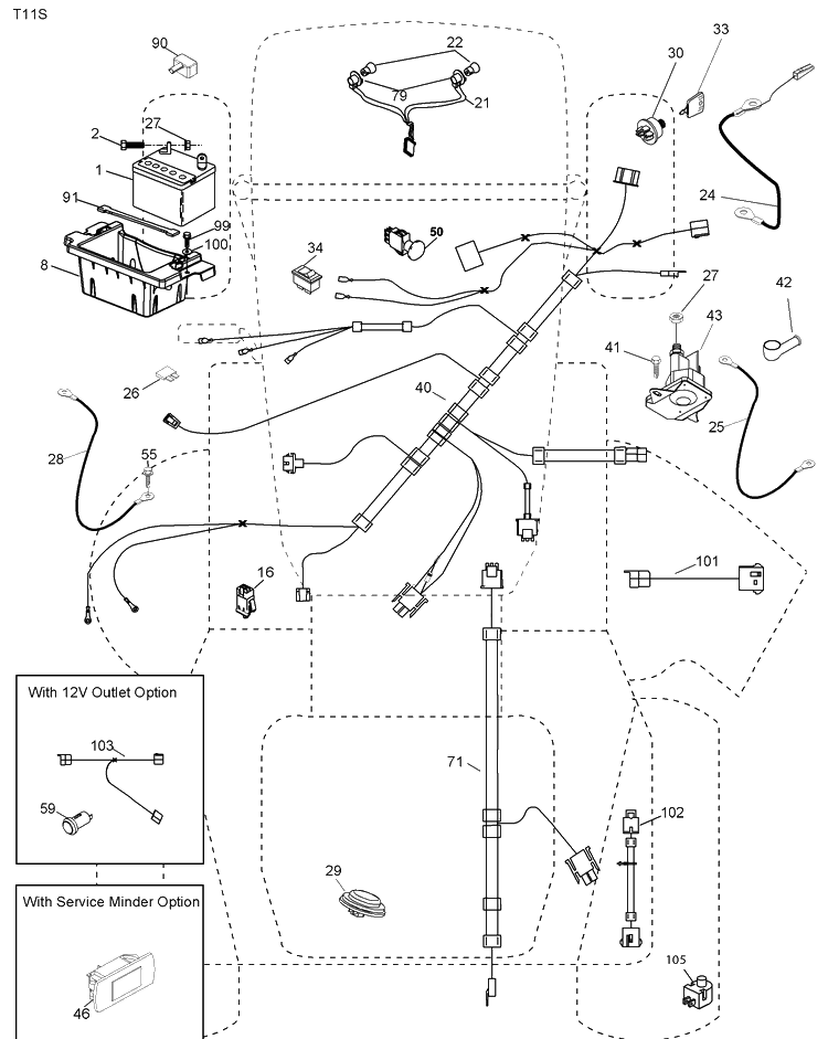 Electrical Diagram and Parts List for (96043004900)(2008-03) Husqvarna Lawn Mower