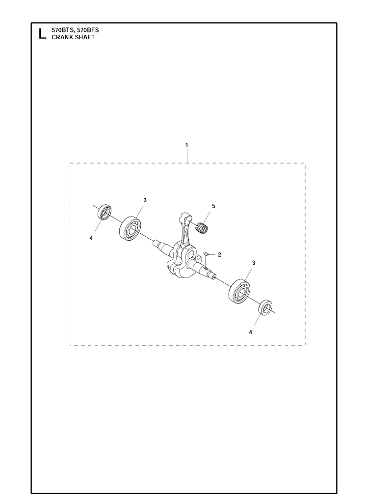 Crankshaft Diagram and Parts List for 20111800001-Current Husqvarna Leaf Blower / Vacuum