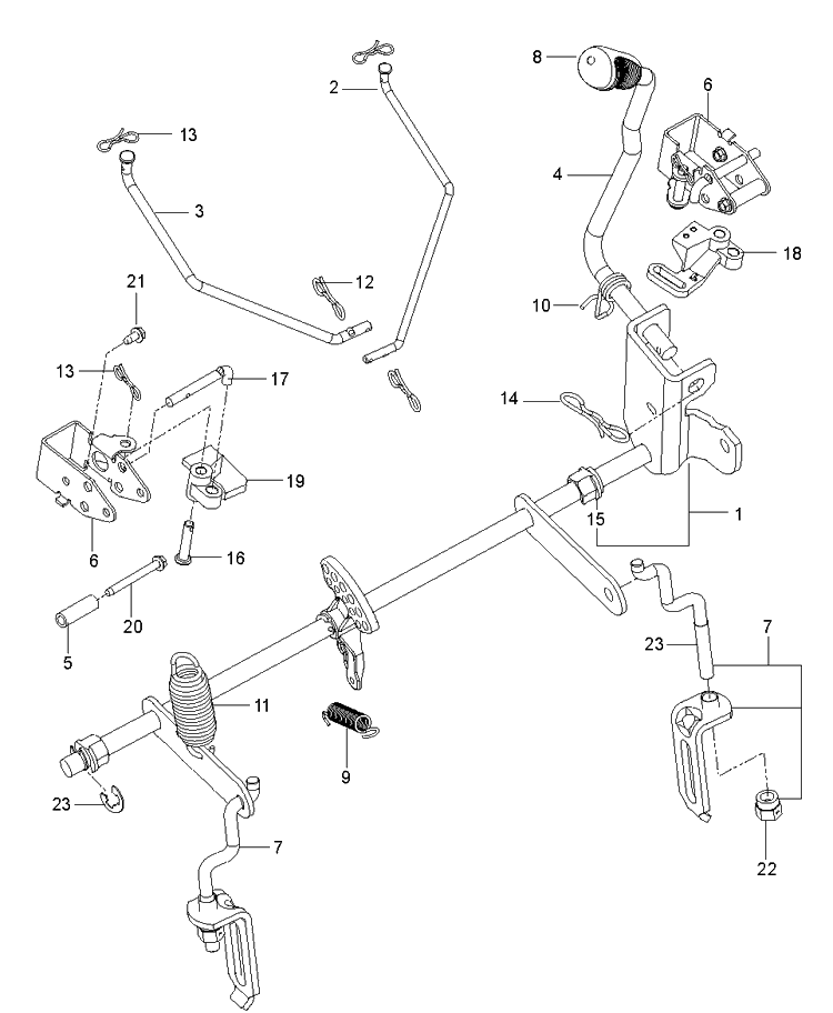 Mower Lift / Deck Lift Diagram and Parts List for (96795390300)(2018-10) Husqvarna Lawn Mower