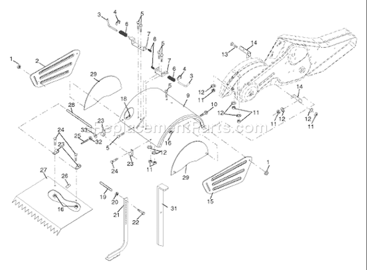 Page F Diagram and Parts List for 700 DRT 96093000400 -2006-02 Husqvarna Tiller