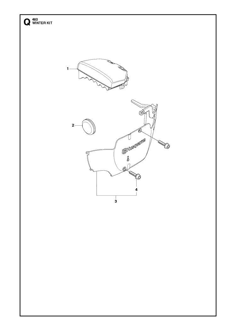 Winter Kit Diagram and Parts List for 2013-01 Husqvarna Chainsaw