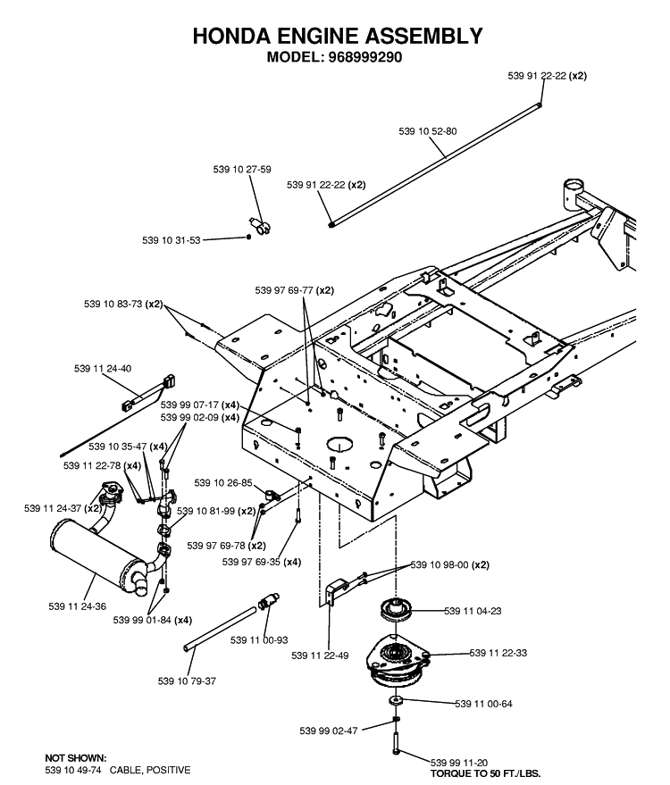 Engine 3 Diagram and Parts List for (968999374)(2006-02) Husqvarna Lawn Mower