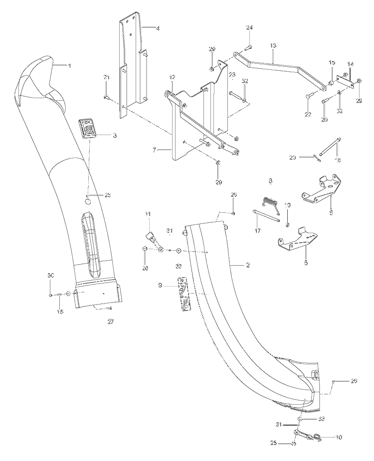 Attachments Diagram and Parts List for 2015-01 Husqvarna Lawn Tractor Accessories