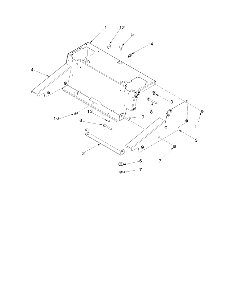 Frame - Seat Deck Diagram and Parts List for  Husqvarna Lawn Mower