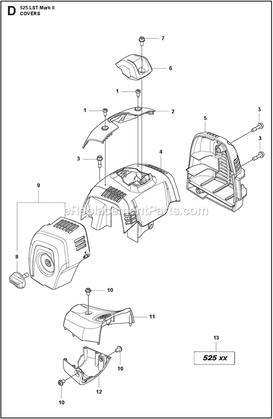 Covers Diagram and Parts List for  Husqvarna Trimmer