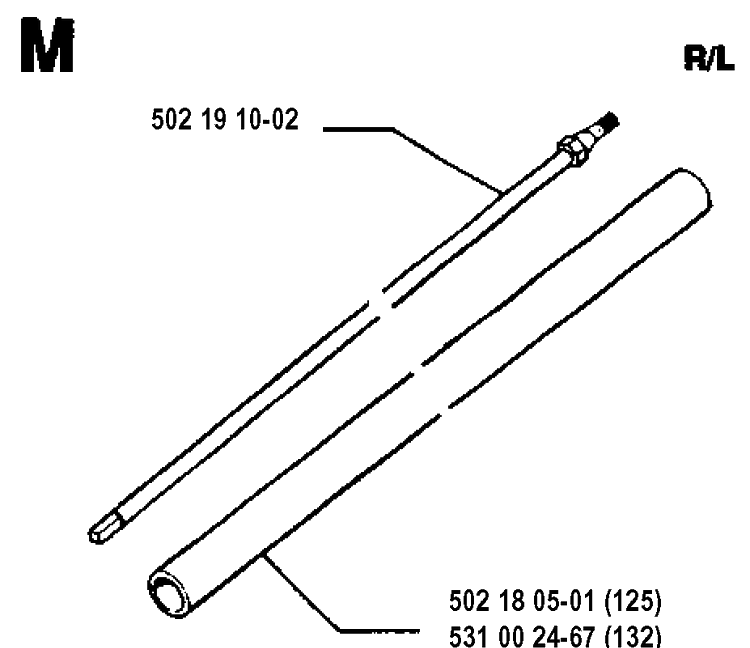 Shaft 2 Diagram and Parts List for 19931400001-20053600000 Husqvarna Edger