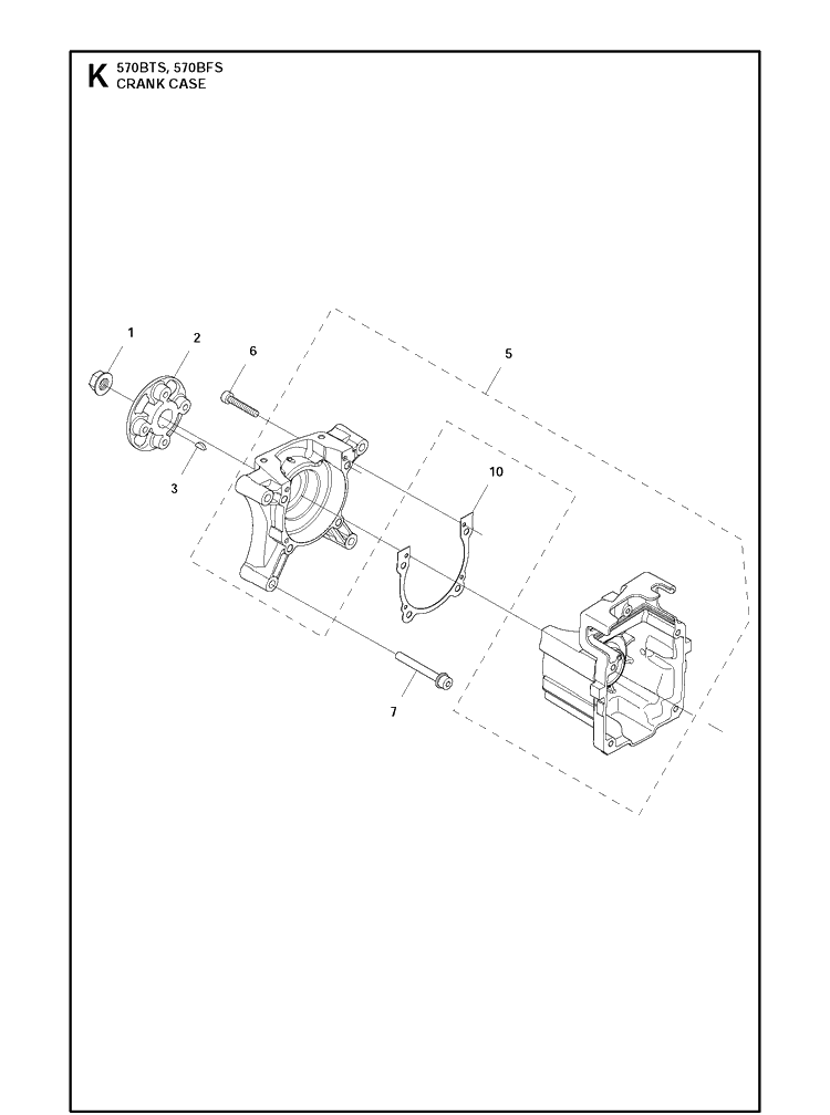 Crankcase 2 Diagram and Parts List for 20111800001-Current Husqvarna Leaf Blower / Vacuum