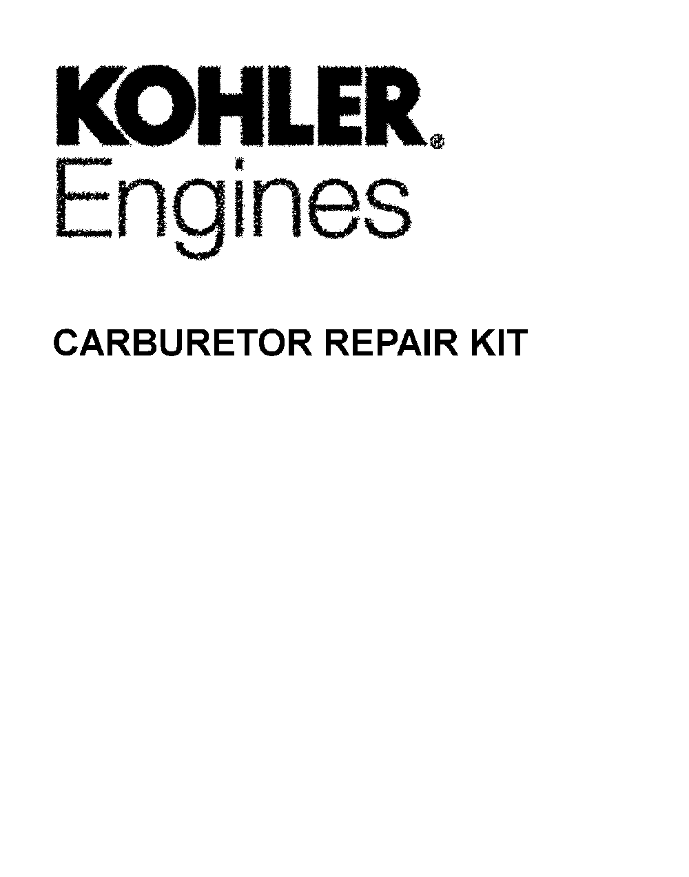 Carburetor repair kits Diagram and Parts List for  Husqvarna Lawn Mower