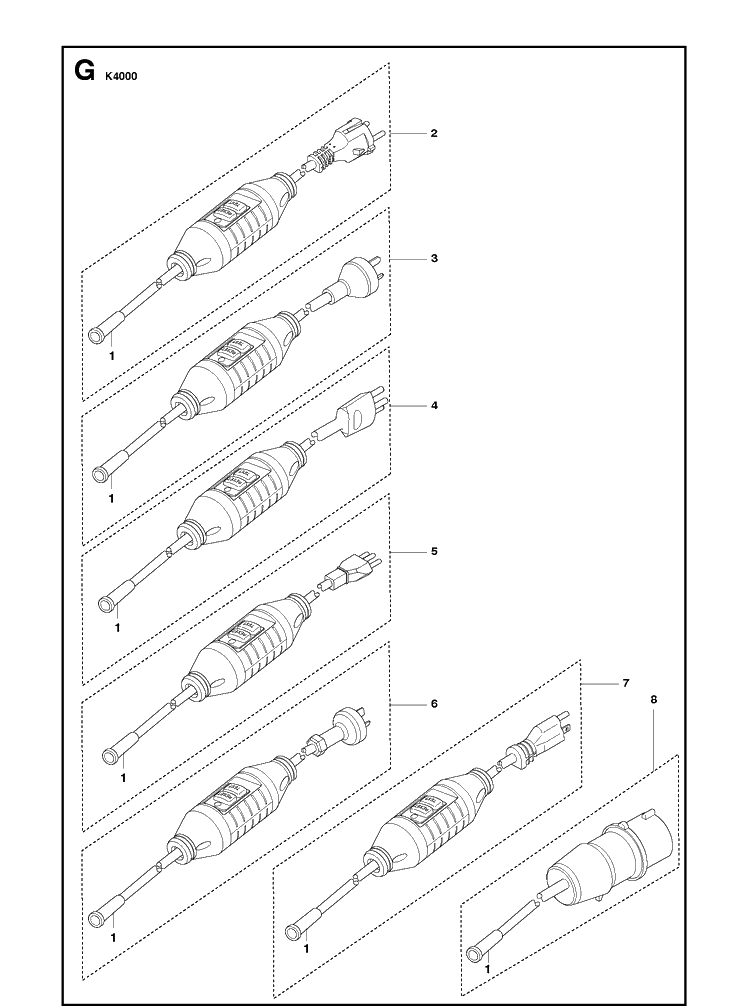 Electrical Diagram and Parts List for 2018-03 Husqvarna Lawn Tractor Accessories