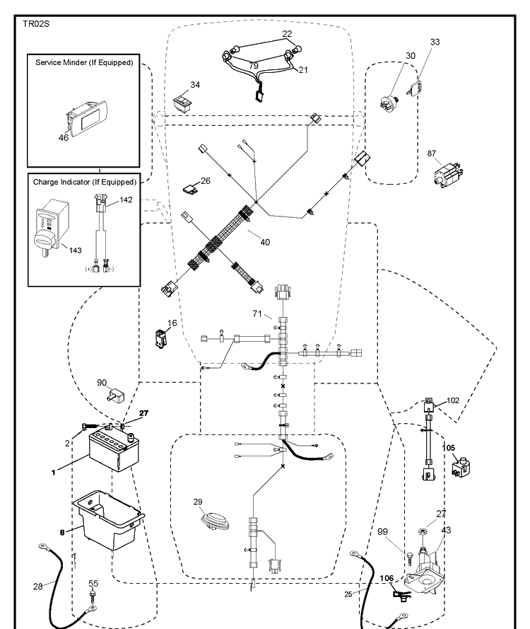 Electrical Diagram and Parts List for (96048010200)(2021-7) Husqvarna Lawn Tractor