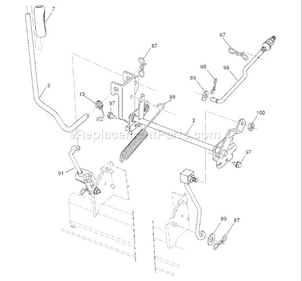 Page G Diagram and Parts List for (96043003700) (2006-11) Husqvarna Lawn Tractor