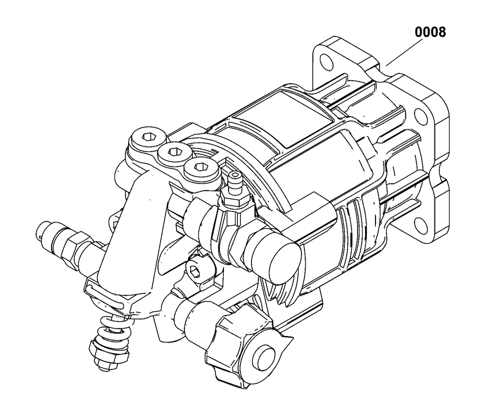Pump (80105426) Diagram and Parts List for  Husqvarna Pressure Washer