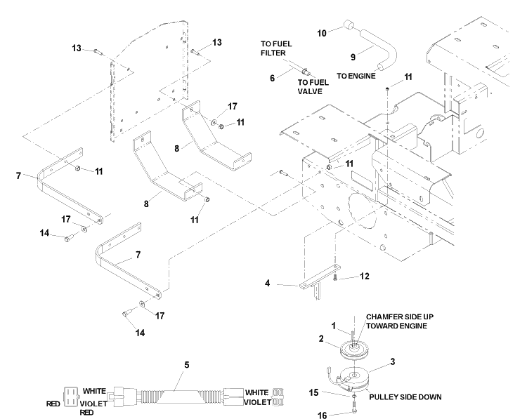 Kohler Engine Assembly Diagram and Parts List for IZ5223KAA (968999208) (033600000 and Up)(2004-09) Husqvarna Lawn Mower