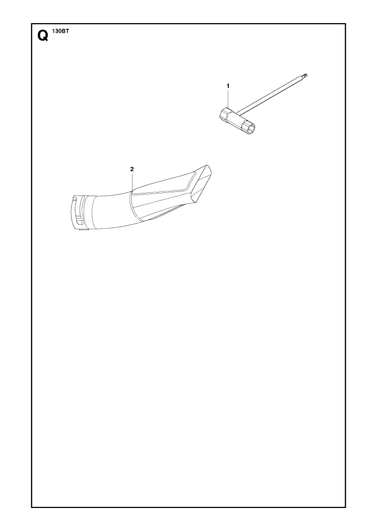 Accessories Diagram and Parts List for  Husqvarna Leaf Blower / Vacuum