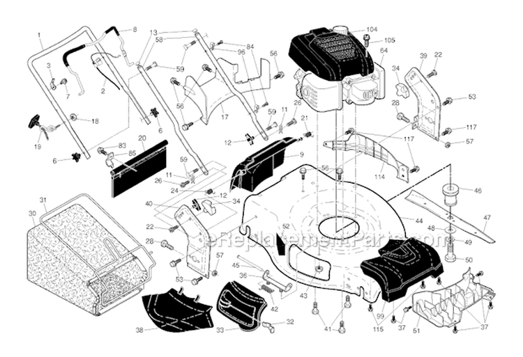 Frame  Engine Diagram and Parts List for 2013-02 - 96145001100 Husqvarna